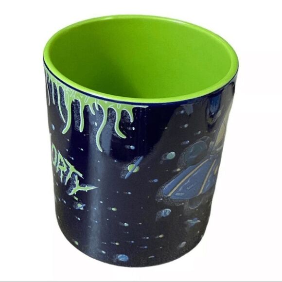Rick And Morty Official XL Adult Swim Spaceship Coffee Mug 20oz Slime Galaxy - Picture 3 of 7